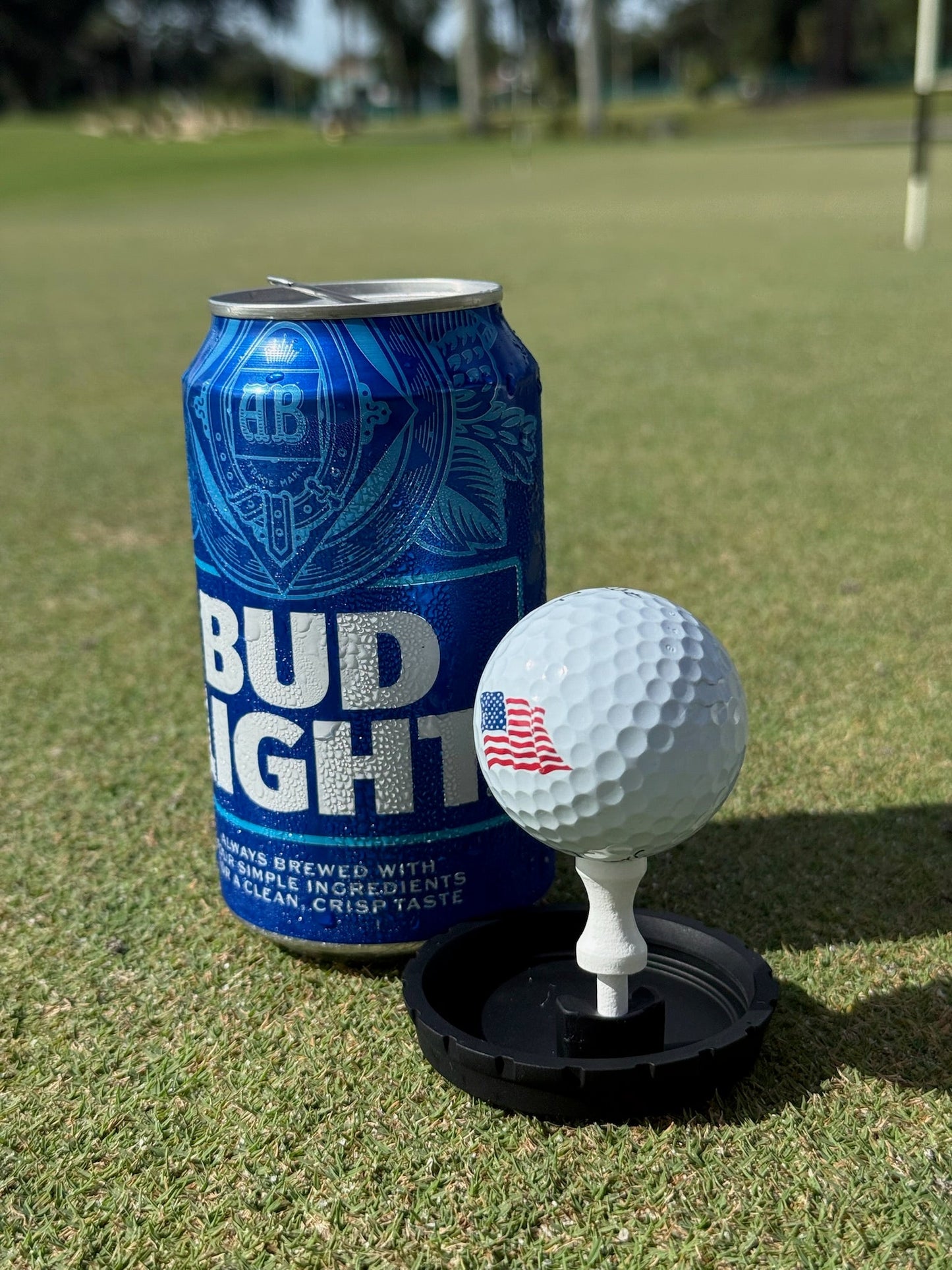 Can Cap Tee 3 Pack: Ultimate Beverage Protection & Golf Tee in One - Stroke & Distance