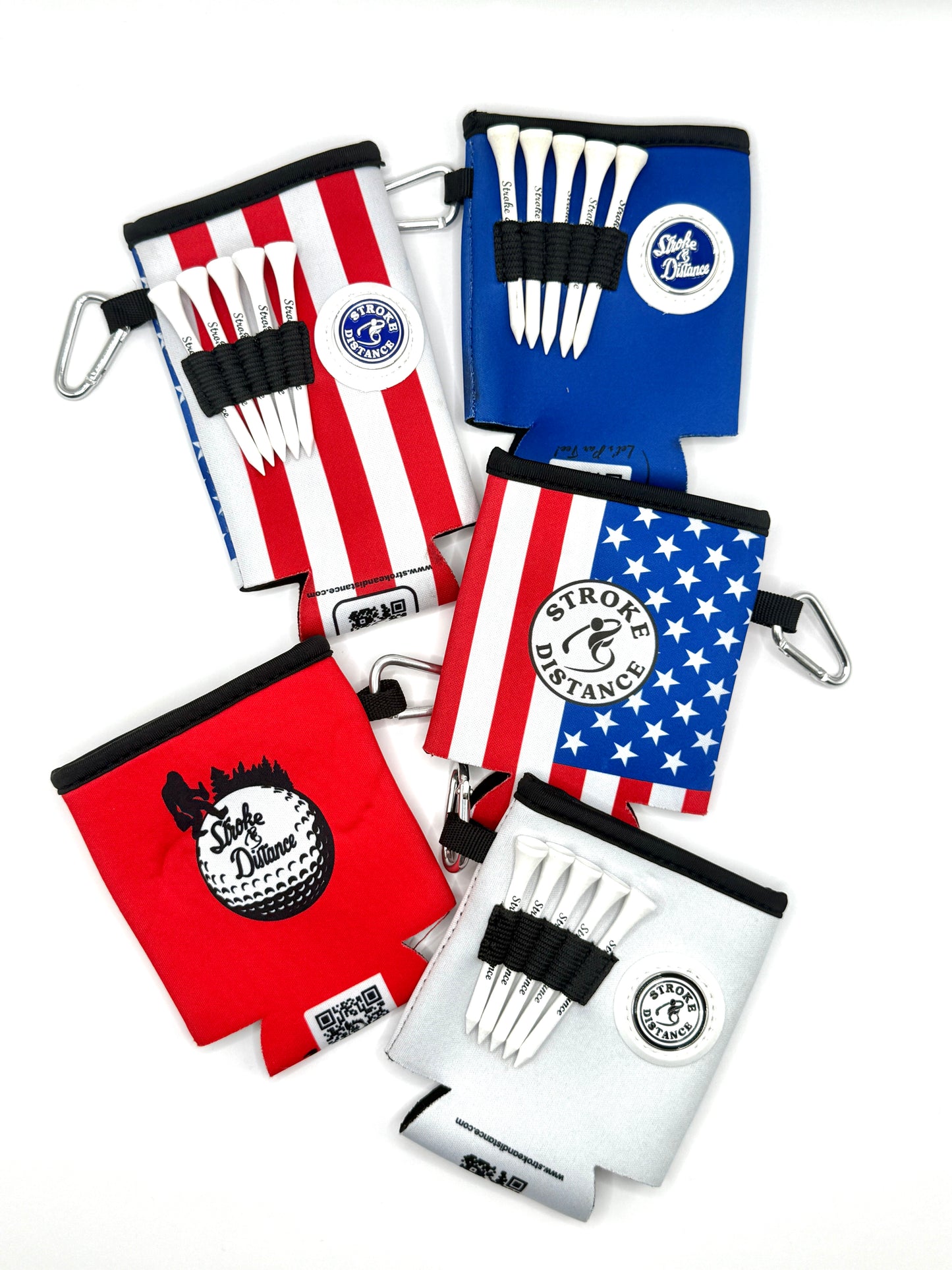 USA Beverage Caddie Koozie Pack
