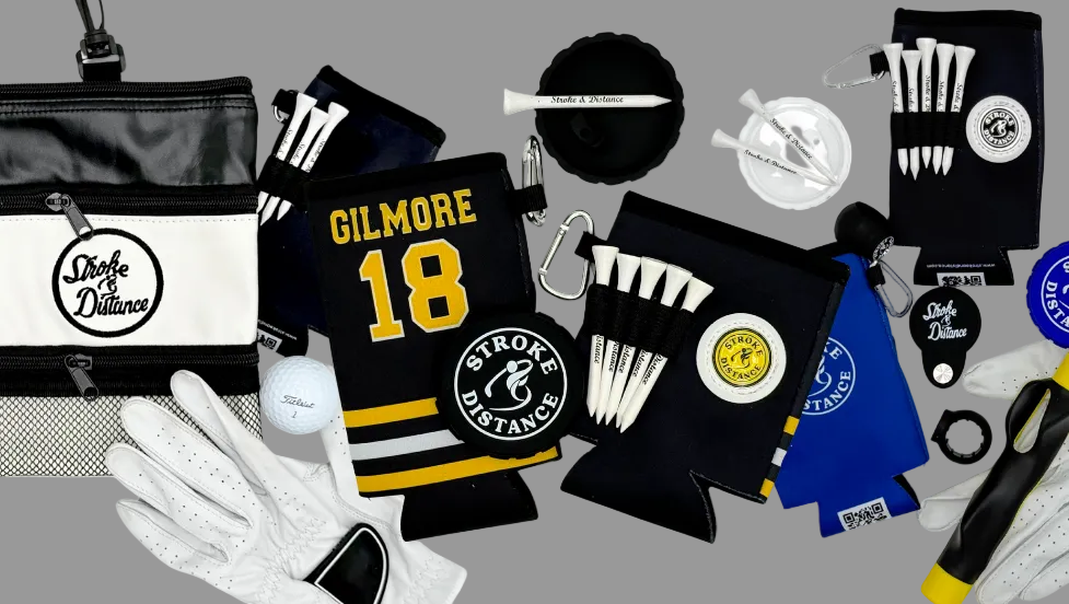 Collection of sports equipment and accessories on a white background