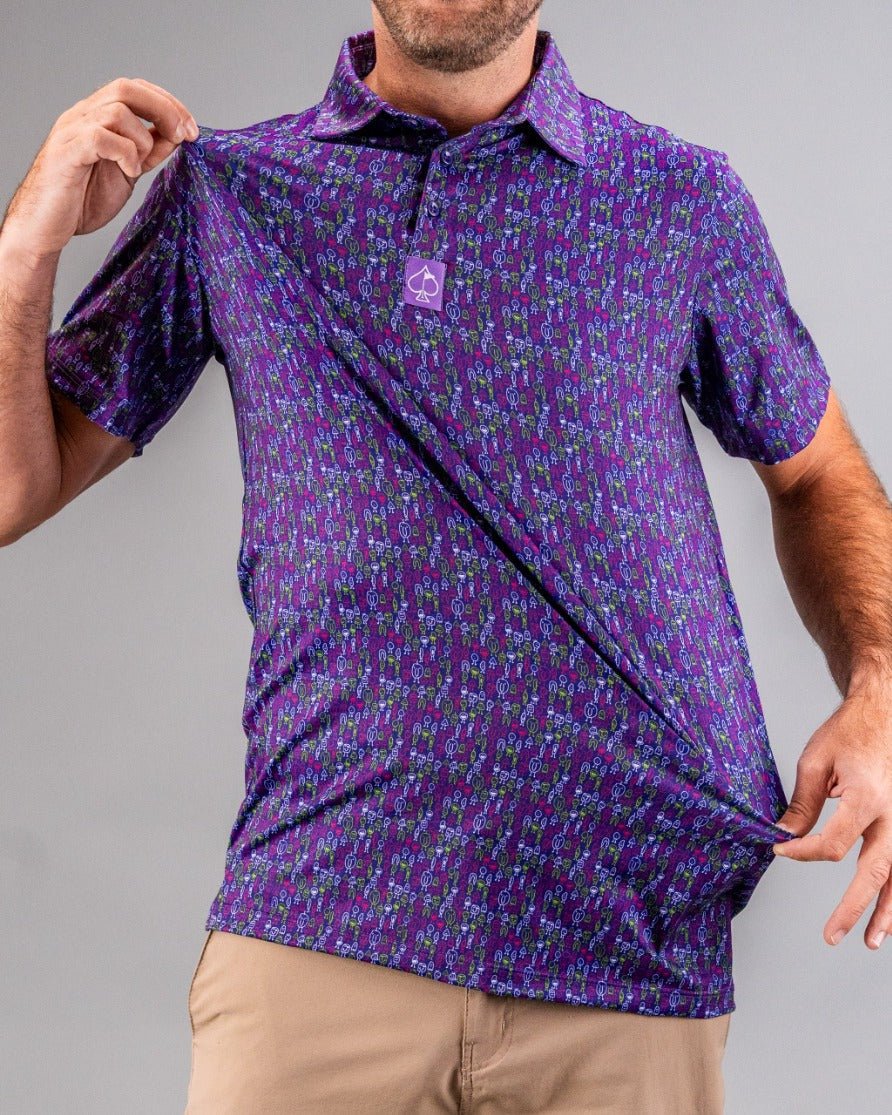 Doodle Guy Purple - Stroke & Distance
