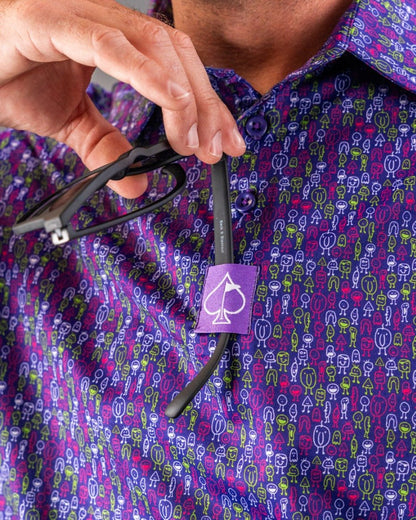 Doodle Guy Purple - Stroke & Distance