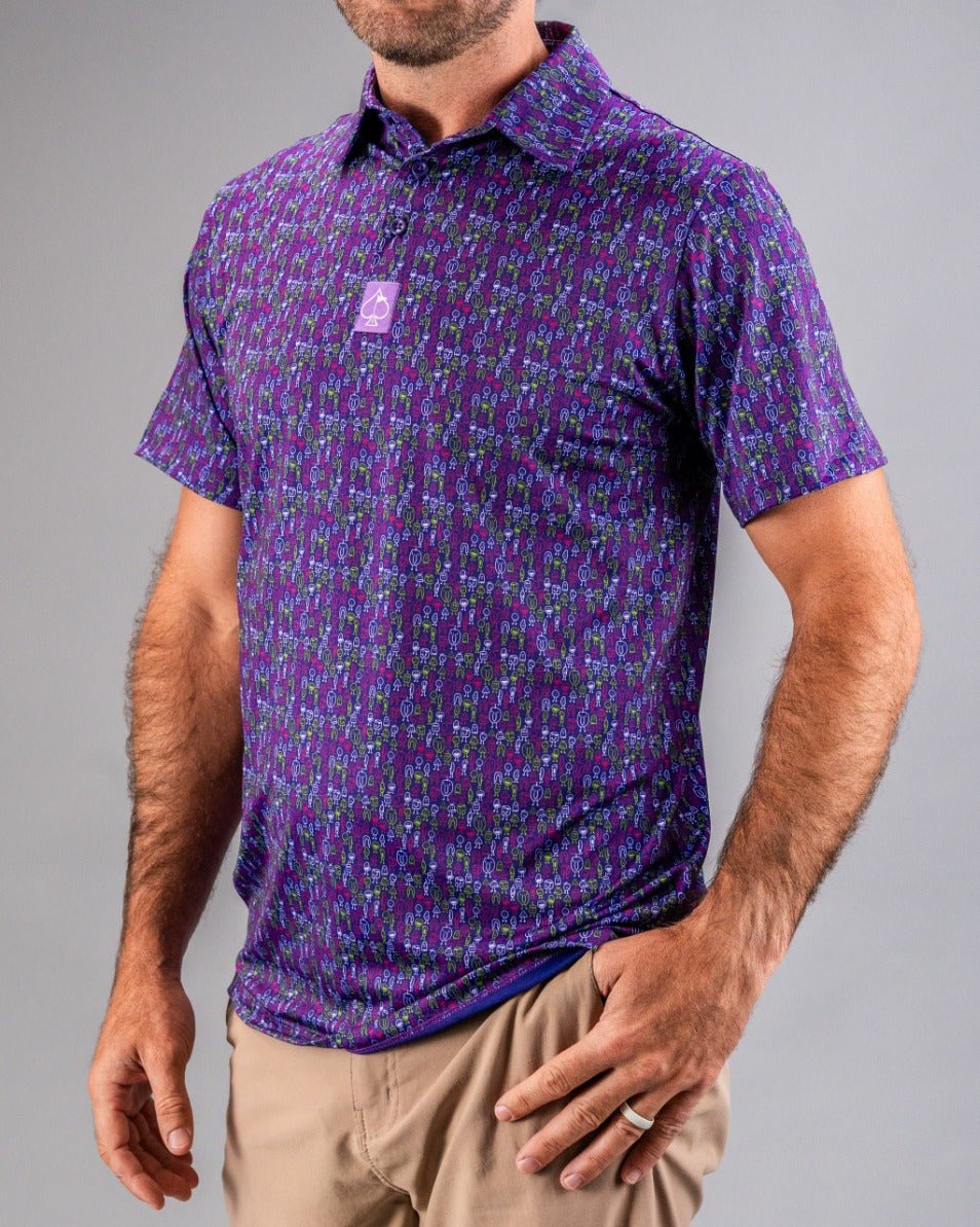 Doodle Guy Purple - Stroke & Distance