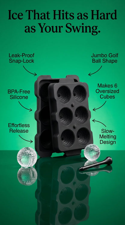 Golf Ball Ice Tray - Fore the Coolest Drinks - Stroke & Distance