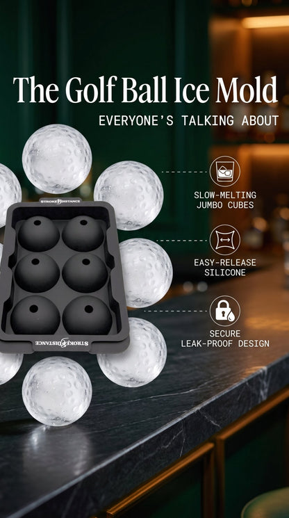 Golf Ball Ice Tray - Fore the Coolest Drinks - Stroke & Distance