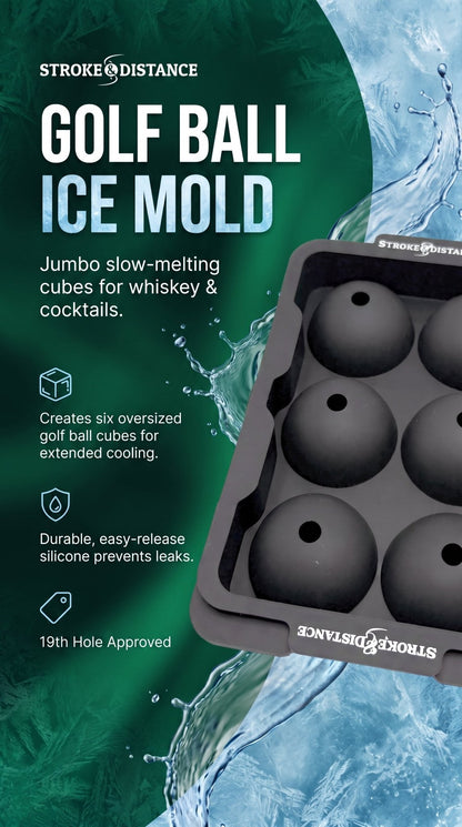 Golf Ball Ice Tray - Fore the Coolest Drinks - Stroke & Distance