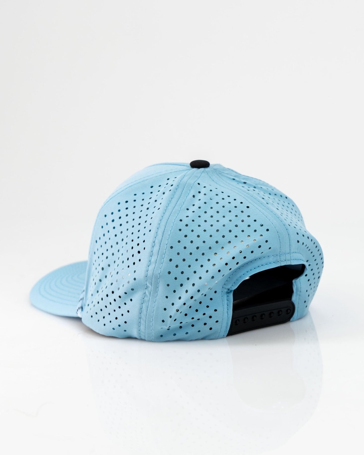 Middle Finger Baby Blue - Perforated Rope Hat - Stroke & Distance