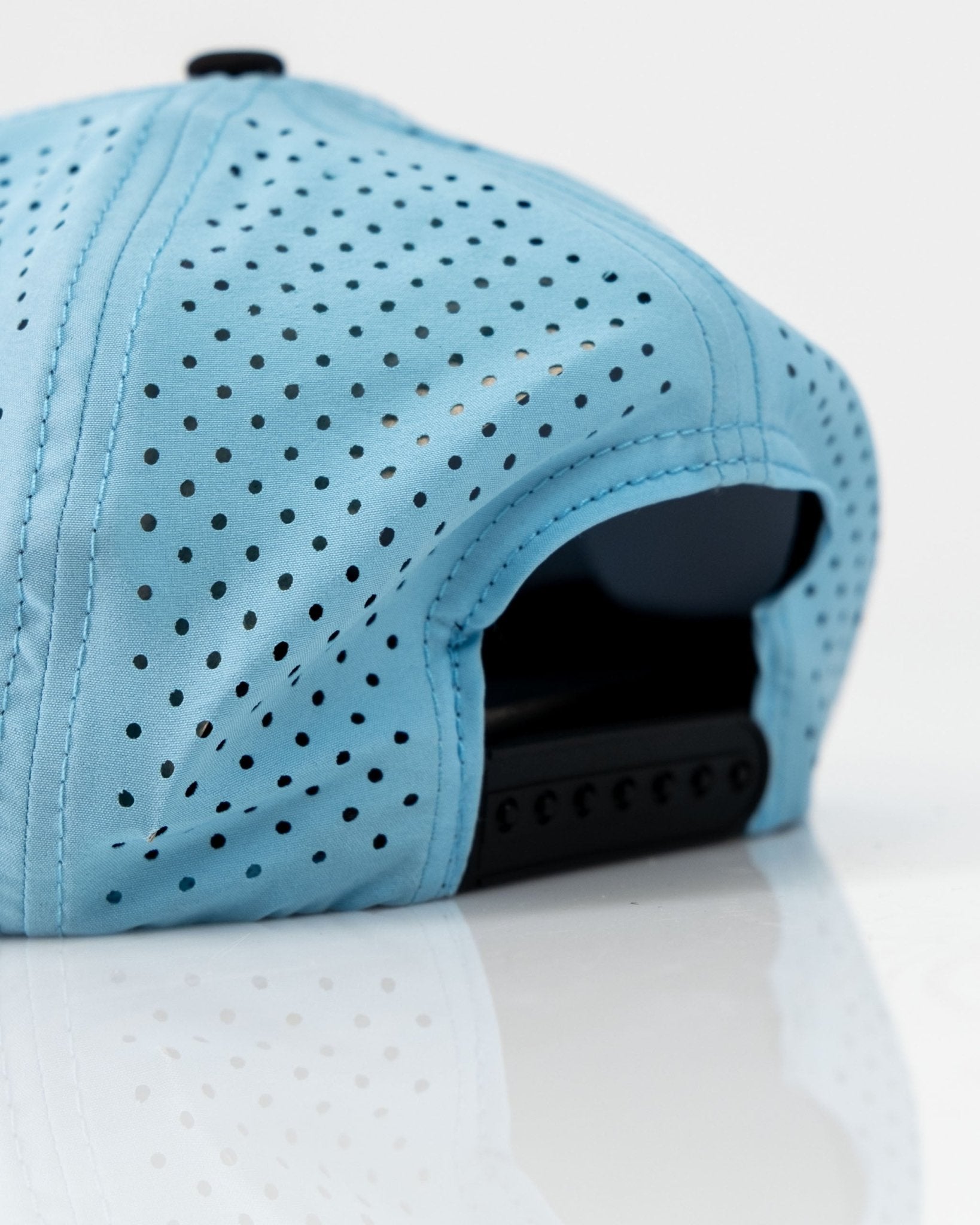 Middle Finger Baby Blue - Perforated Rope Hat - Stroke & Distance