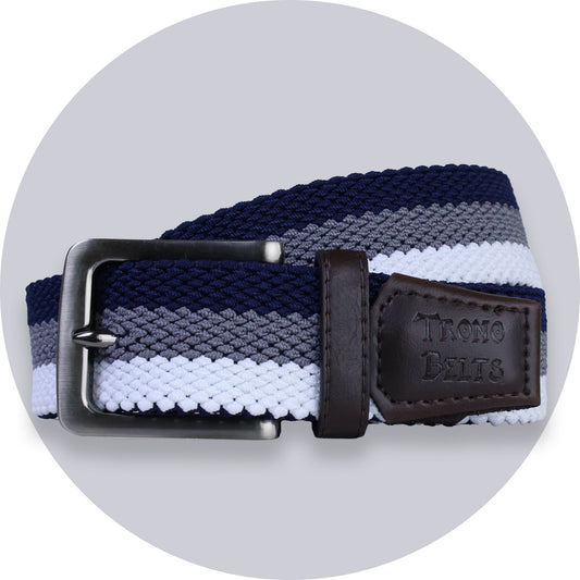 Navy Steel Premium Stretch Belt - Stroke & Distance