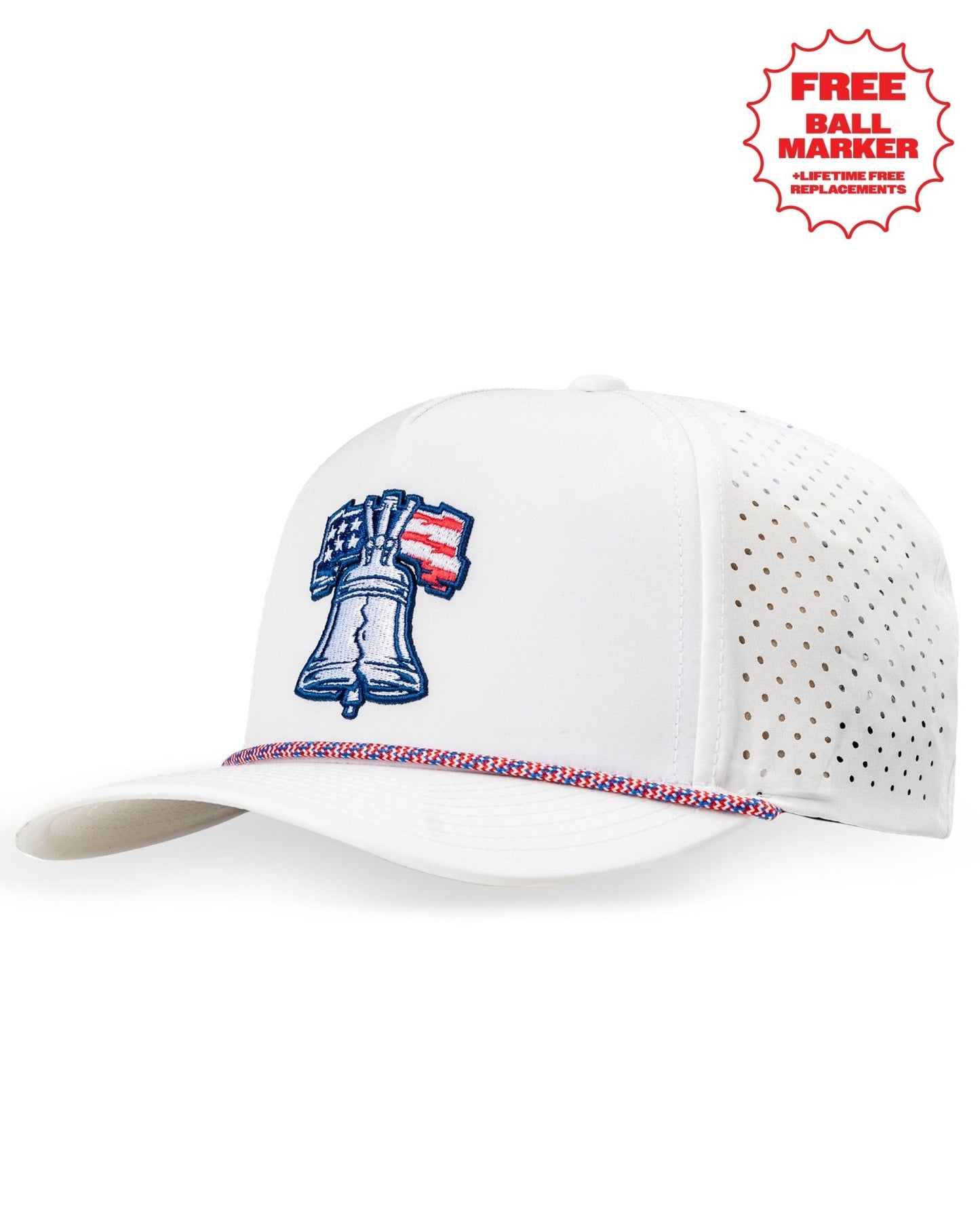 Perforated Rope Hat - Liberty Bell - Stroke & Distance