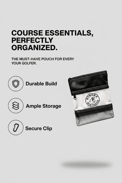 S&D Golf Pouch On - the - Go Solution for Your Golfing Essentials - Stroke & Distance