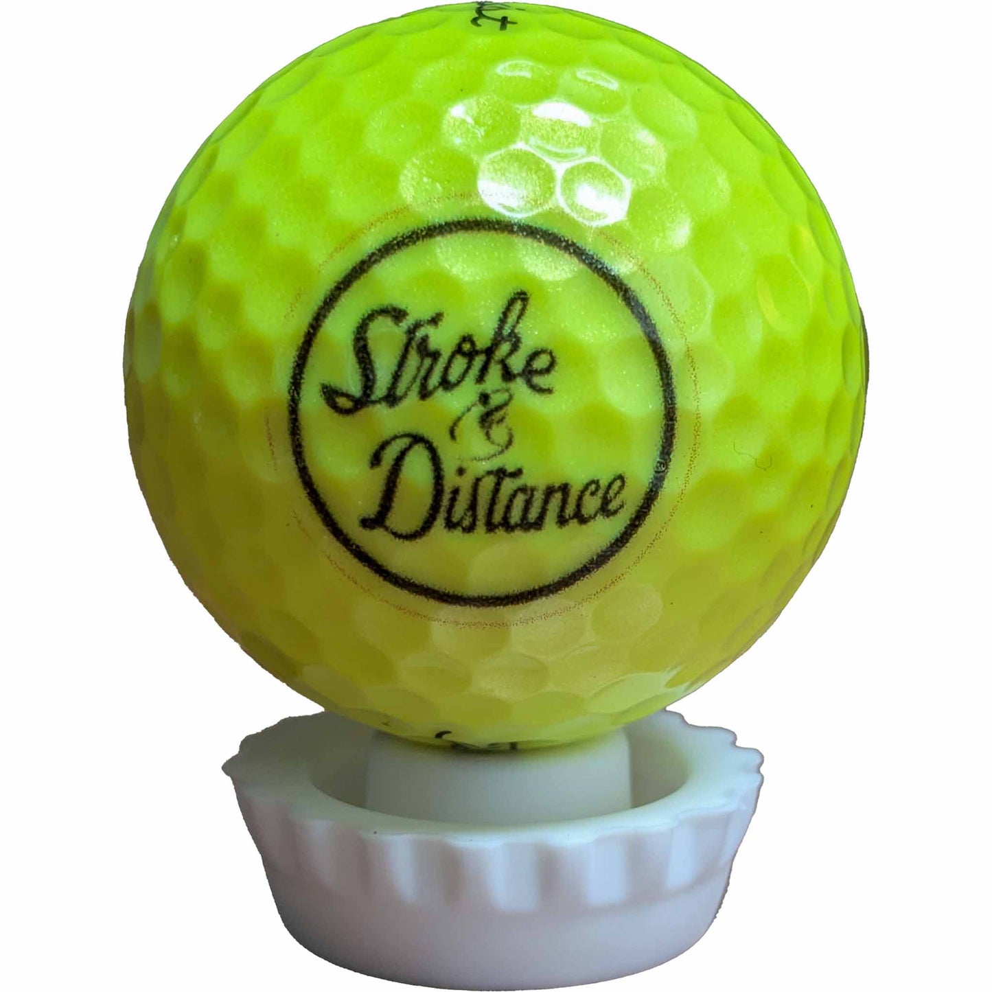 Spill - Proof Screen Print Bottle Cap - Golf Tee Combo Variety Pack - Stroke & Distance