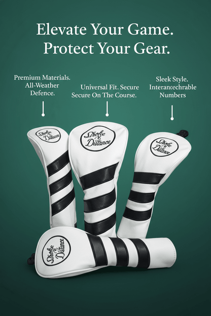 Stroke & Distance Golf Head Cover: Premium Protection, Stylish Design, Perfect Fit! - Stroke & Distance