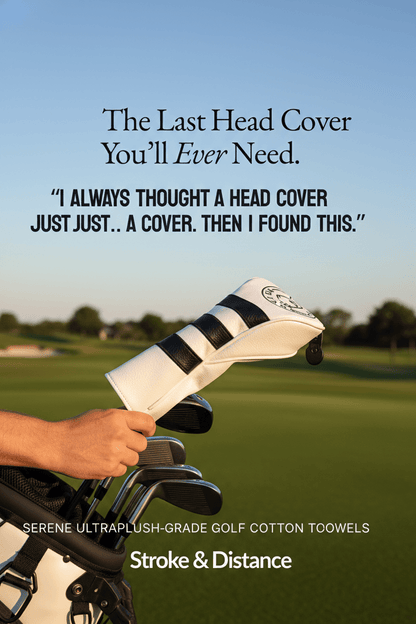 Stroke & Distance Golf Head Cover: Premium Protection, Stylish Design, Perfect Fit! - Stroke & Distance