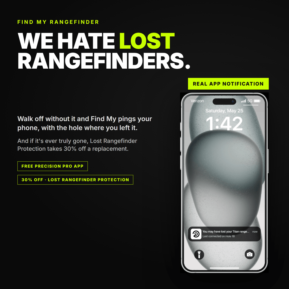 Titan Elite Rangefinder - Stroke & Distance