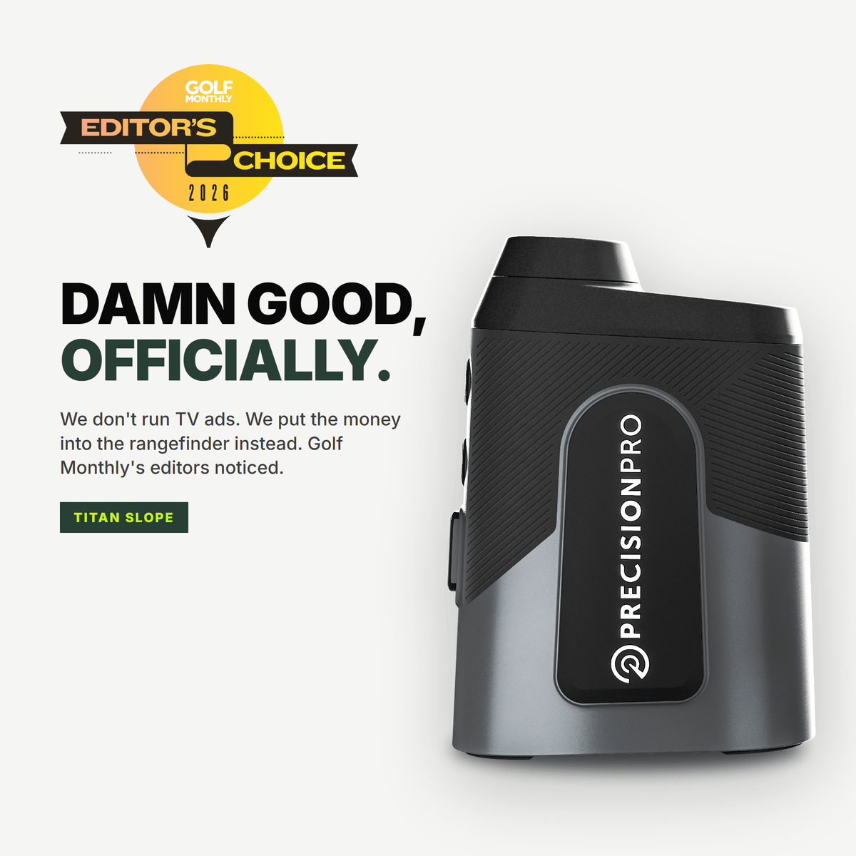 Titan Slope Rangefinder - Stroke & Distance