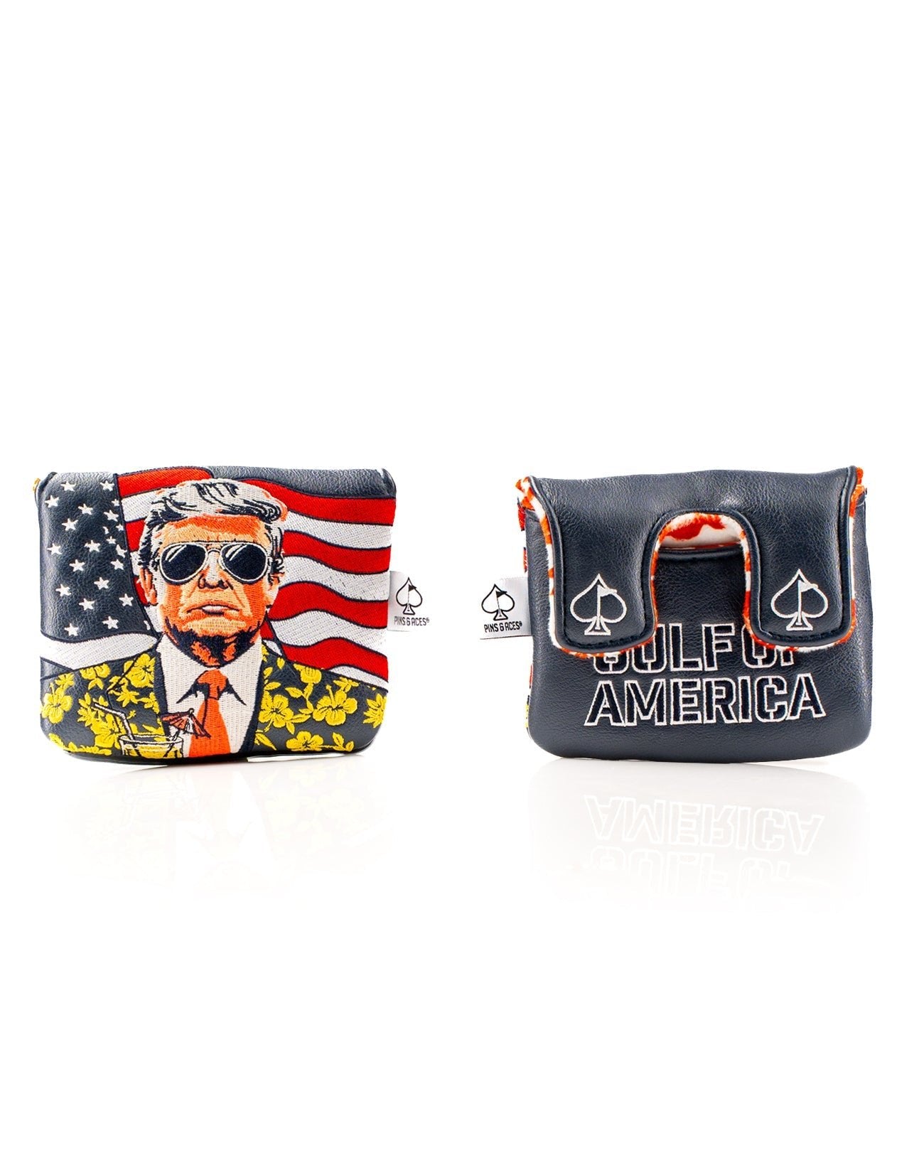 Trump - Gulf of America - Center Shaft Mallet Putter Cover - Stroke & Distance