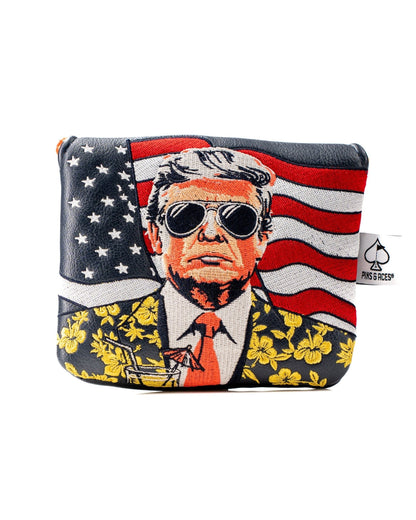 Trump - Gulf of America - Center Shaft Mallet Putter Cover - Stroke & Distance